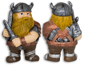 FIGURA DE RESINA VIKINGO ESPADAS 10.5 cm.  COD: 39647