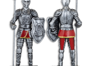 FIGURA DE RESINA ARMADURA MEDIEVAL CON LANZA 12 cm. COD: 39716