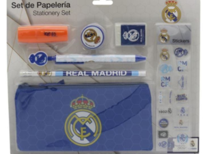 R.MADRID: SET PAPELERÍA CON PORTATODO TRIPLE DEL REAL MADRID