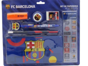 SET PAPELERÍA CON PEGATINAS DEL F.C.BARCELONA