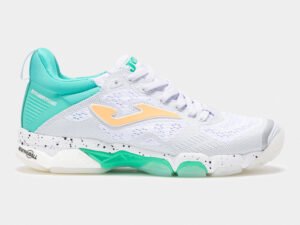 ZAPATILLA BALONMANO JOMA B. BRESTON LADY 25 MUJER BLANCO TURQUESA
