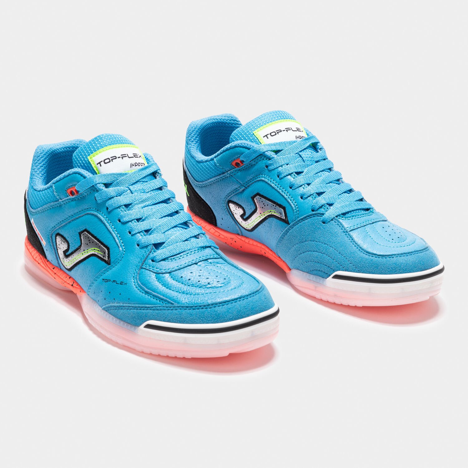 ZAPATILLA FUTBOL SALA JOMA TOP FLEX JR 25 INDOOR JUNIOR TURQUESA - Imagen 2