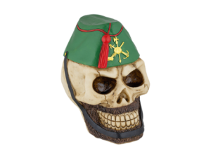FIGURA DE RESINA CALAVERA LEGIONARIO 10 cm. COD: 39374