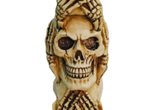 FIGURA DE RESINA TOTEM CALAVERAS 14 cm. COD: 39378