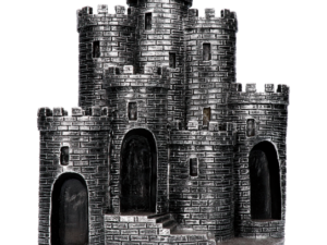 FIGURA RESINA CASTILLO EXPOSITOR NEGRO. COD: 39544