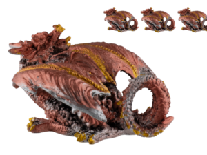 FIGURA DE RESINA DRAGÓN ROJO 4.5 cm.  COD: 39562