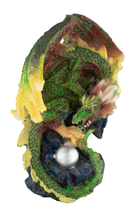 FIGURA DE RESINA DRAGON PERLA 12 cm. COD: 39564