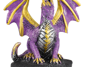 FIGURA DE RESINA DRAGON ALAS MORADO 7.7 cm.  COD: 39586