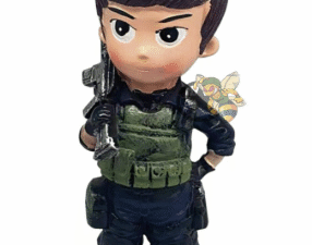 FIGURA DE RESINA AMERICAN CORPS SOLDADO COMANDO 17 cm. COD: 39438