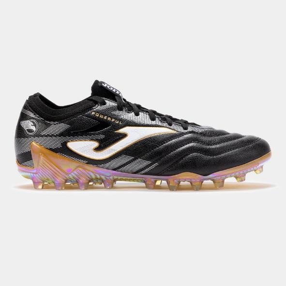 BOTAS FÚTBOL JOMA POWERFUL CUP 24 CÉSPED ARTIFICIAL AG NEGRO ORO