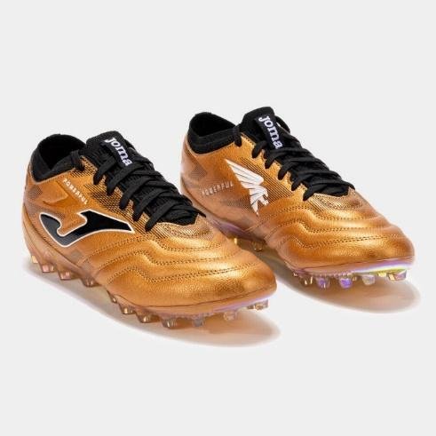 BOTAS FÚTBOL JOMA POWERFUL CUP 24 CÉSPED ARTIFICIAL AG ORO NEGRO - Imagen 2