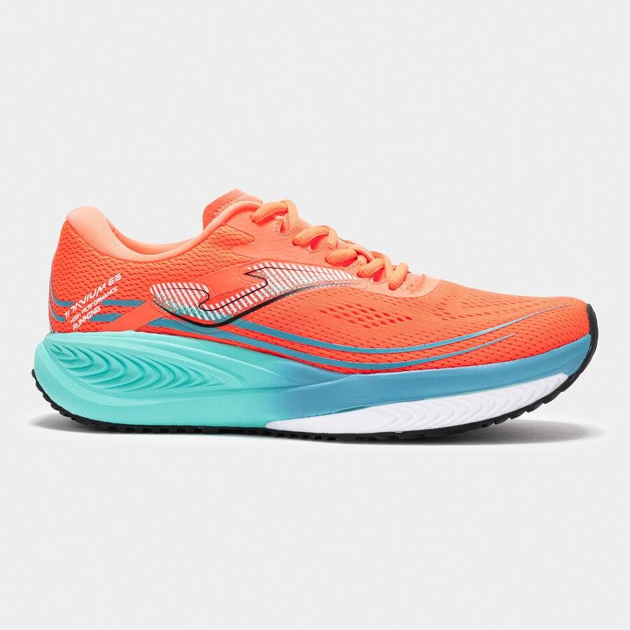 ZAPATILLA RUNNING JOMA TITANIUM MEN 25 HOMBRE CORAL TURQUESA. COD: RTITAS2507