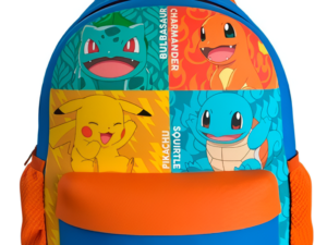 MOCHILA PREMIUM 3D STARTERS POKEMON 43 cm