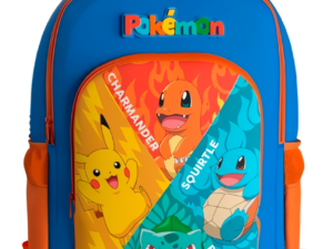 MOCHILA PREMIUM ADAPTABLE A CARRO STARTER PREMIUM POKEMON 43 CM