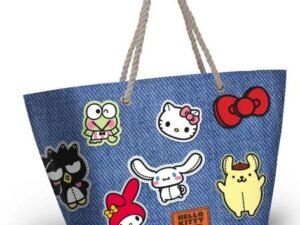 BOLSA PLAYERA HELLO KITTY SOLEIL STICKER. COD: 0408656KRM