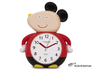 DESPERTADOR SILENCIOSO RATON 22X17X10CM. CD:41855