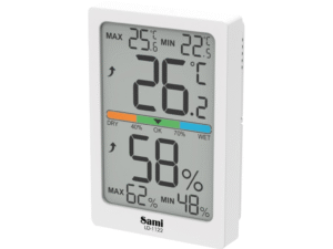 TERMOMETRO+HIGROMETRO DIGITAL BLANCO S122. CD:42915