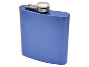 LICORERA METAL 6oz AZUL BRILLANTE MO228. CD: 42426