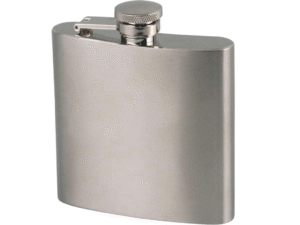 LICORERA METAL 6oz CROMADA SATIN. CD: 41337