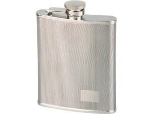 LICORERA METAL 6oz CROMADA GRABADA. CD: 41028