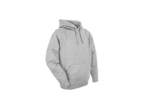 SUDADERA CON CAPUCHA UNISEX YORKER GRIS CON IMPRESIÓN DIBUJO UNA PARTE EN TAMAÑO A4 CD: 10622