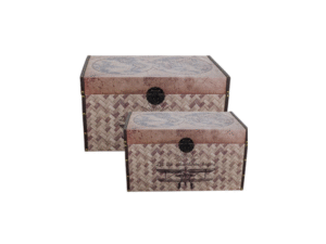 SET DE 2 BAULES DE ALMACENAJE DISEÑO DE CARTELES COD: 27808