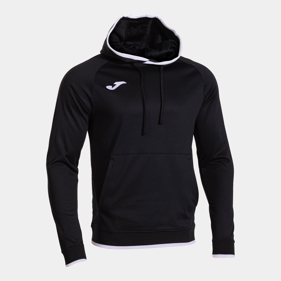 SUDADERA CON CAPUCHA HOMBRE COMBI PREMIUM NEGRO/BLANCO CD: 104495.102
