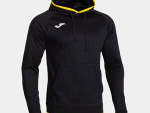 SUDADERA CON CAPUCHA HOMBRE COMBI PREMIUM NEGRO/AMARILLO CD: 104495.109