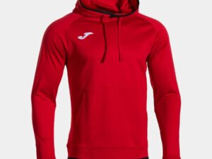 SUDADERA CON CAPUCHA HOMBRE COMBI PREMIUM ROJO/NEGRO CD: 104495.601