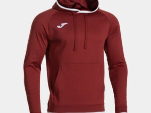 SUDADERA CON CAPUCHA HOMBRE COMBI PREMIUM BURDEOS/BLANCO CD: 104495.672