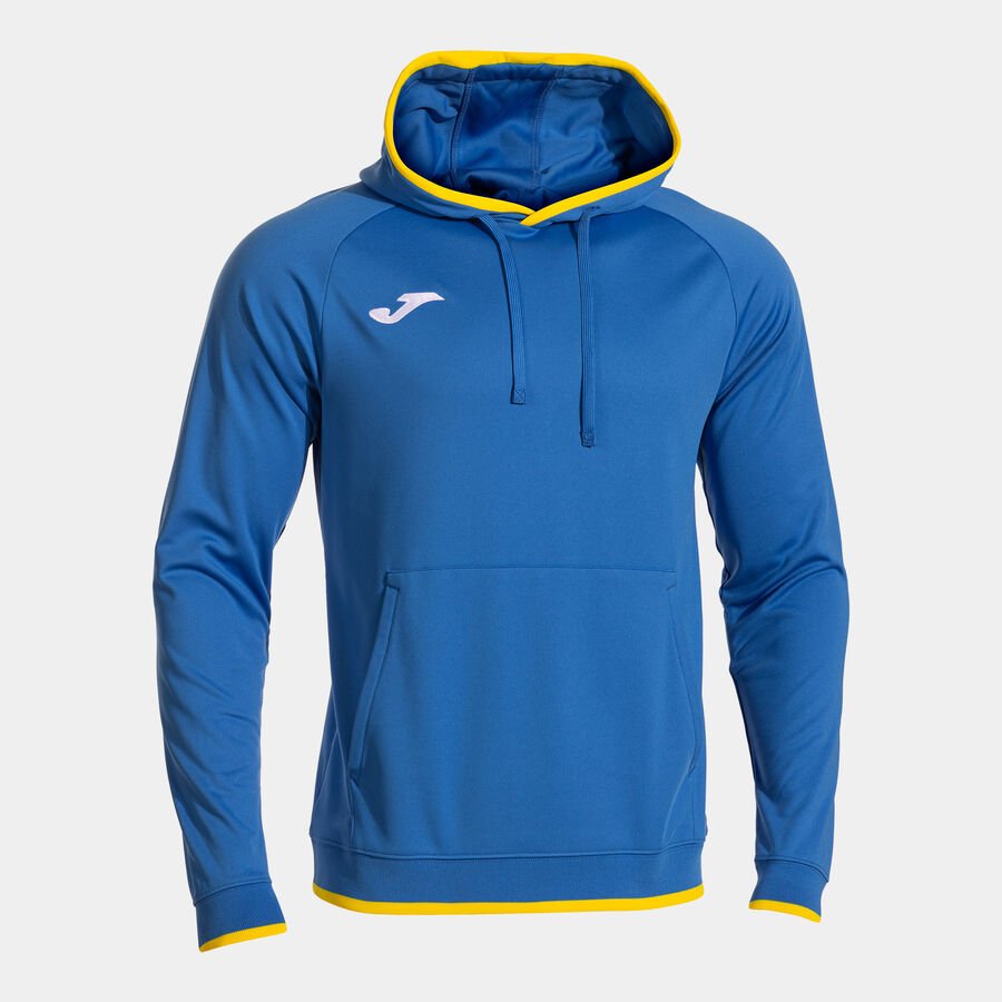 SUDADERA CON CAPUCHA HOMBRE COMBI PREMIUM ROYAL/AMARILLO CD: 104495.709
