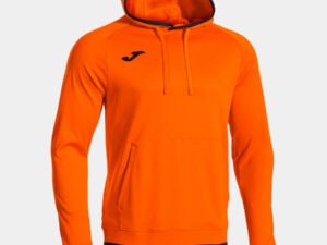 SUDADERA CON CAPUCHA HOMBRE COMBI PREMIUM NARANJA/NEGRO CD: 104495.881