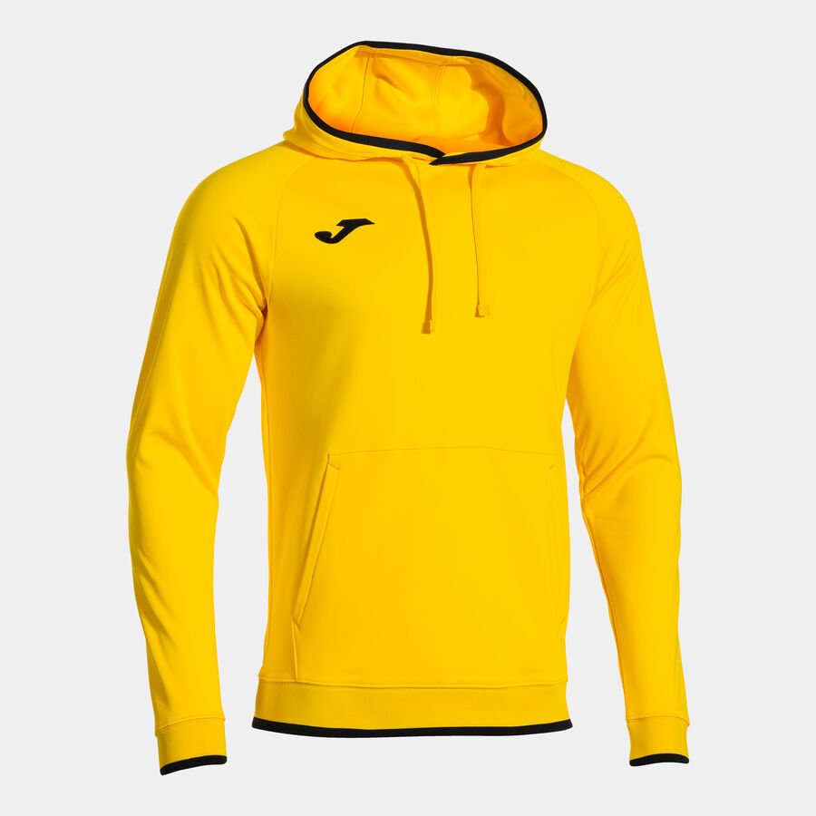 SUDADERA CON CAPUCHA HOMBRE COMBI PREMIUM AMARILLO/NEGRO CD: 104495.901
