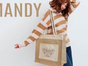 BOLSA PLAYERA DE YUTE MODELO MANDY. COD: 1056811