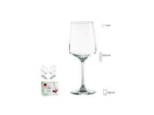 SET 6 COPAS VINO 520 ML VISTA COD: 0012493
