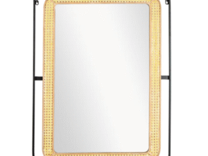 ESPEJO DE PARED RECTANGULAR MEDIANO AMARILLO. COD: 34554