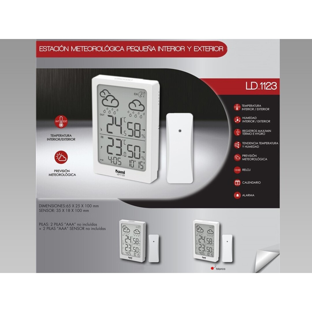 ESTACION METEOROLOGICA PÑA INT/EXT BLANCA S123. CD:42917 - Imagen 2