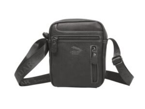 BOLSO CABALLERO PORTLAND NEGRO POLIPIEL Z826 H:20CM. MOD 41060