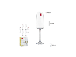 SET 6 COPAS CAVA 34O ML COD: 0012489