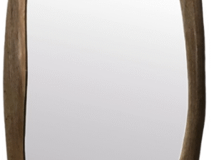 ESPEJO DE PARED ESTILO MADERA IRREGULAR. COD: 35196