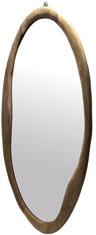 ESPEJO DE PARED ESTILO MADERA IRREGULAR. COD: 35196