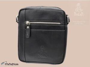 BOLSO BANDOLERA HOMBRE SIROCCO PIEL NEGRO Z009 H:21CM. MOD 42958