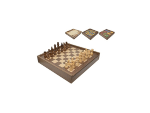 AJEDREZ 5 EN 1 JUEGOS-DAMAS-PARCHIS-OCA+BACK EC615 COD: 41243