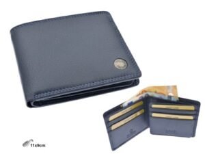 CARTERA AMERICANA GDE YUKON PIEL AZUL Z323  H:11CM. MOD 42971