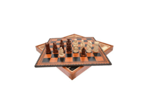 AJEDREZ+BACKGAMMON MEDIEVAL 35X35 H.REY: 8,5CM COD: 42703