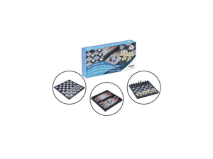 AJEDREZ+DAMAS+BACKGAMMON MAGNETICO PLEGABLE EC415 COD: 43023