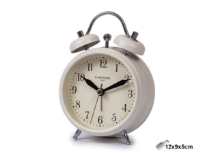 DESPERTADOR CAMPANA VINTAGE BCO/CROMADO PÑO REDOND. CD:43010