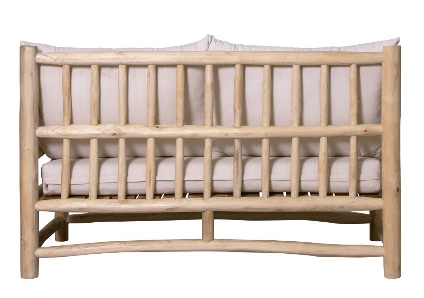 SOFÁ DOS PLAZAS VERANO MADERA TEKA. COD: 34368 - Imagen 3