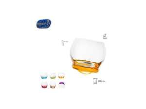 SET 6 VASOS COLOR IRREGULAR SURT IDO 390 ML COD: 0012338