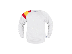 SUDADERA UNISEX NATION BLANCO CON IMPRESIÓN DIBUJO UNA PARTE EN TAMAÑO A4 CD: T-780